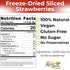 4 Oz, 100% Anna and Sarah Freeze Dried Slice Strawberries Natural Sliced Fruit, Great for Healthy Snacks, Smoothies