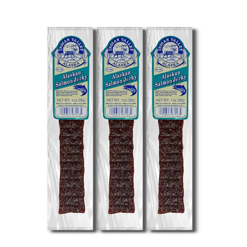 Meat Maniac ALASKAN SALMON Jerky (3pk)- Exotic Wild Game Snack Stick