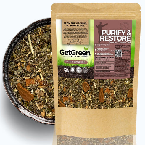 Gut Clean and Restore (Internal Cleanse) Loose Leaf Tea w/ Wormwood, Cloves,