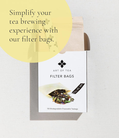 12 Count Art of Tea | Organic Egyptian Chamomile Tea Bags (Naturally Caffeine Free) | Sampler Box