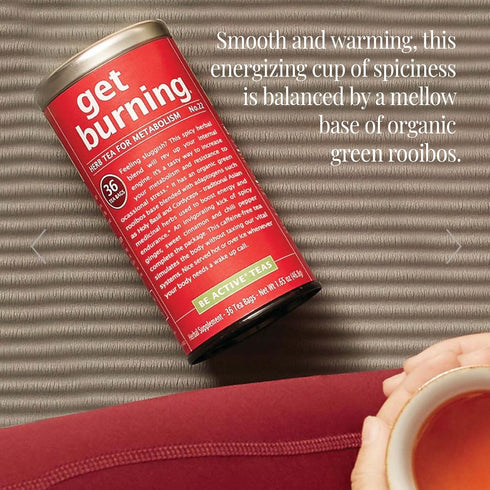36 The Republic of Tea - Get Burning - Herb Tea for Metabolism, Tea Bags