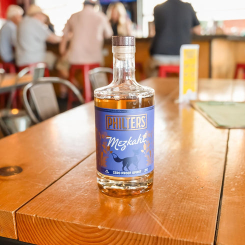 25 Oz Philters Non-Alcoholic Mezkahl, Zero Proof Mezcal Spirit, Alternative Drink Made in USA, All Natural Flavors, Fl