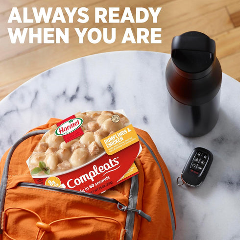 7.5 (Pack 7) HORMEL COMPLEATS Dumplings & Chicken, Ounce