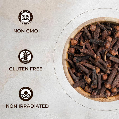 CEYLONFLAVORS Organic Hand Picked Whole Cloves, 3.5 oz, Fresh and Pure from USDA Certified Organic Farm