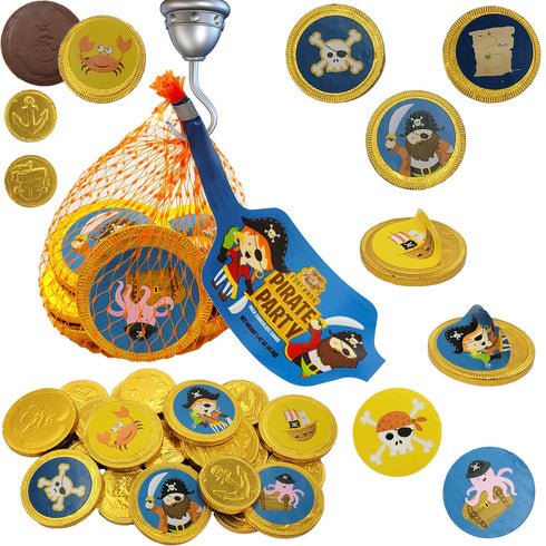 Fruidles St. Patrick's Chocolate Coins Pirates Theme - Made With Belgian Milk
