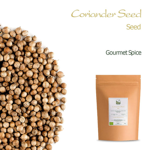Coriander Seed Organic Gourmet Quality - Cilantro Seeds for Elevating Dishes