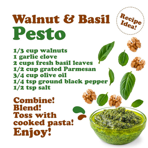 1 Omega-3 Organic California Walnuts Halves & Pieces, Pound Non-GMO, Raw, Unsalted, Shelled, Vegan, Kosher, Sirtfood
