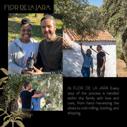 (0,1%), 16.9 oz (500ml) FLOR DE LA JARA Premium Extra Virgin Olive Oil from Spain, First Cold Pressed, Polyphenol-Rich