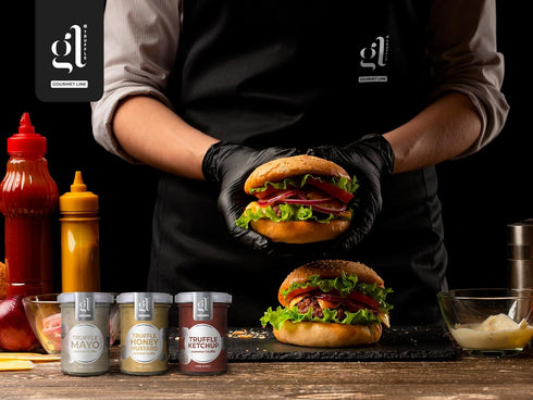 Summer 100g (3.52 oz) GL Truffle GOURMET LINE Mayonnaise with Black Truffles, Truffl Aioli, Gourmet Truffle Mayo