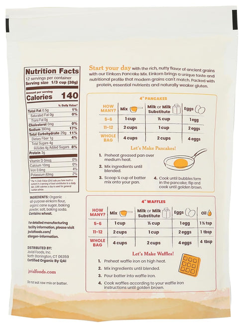 16 OZ JOVIAL Organic Einkorn Pancake & Waffle Mix