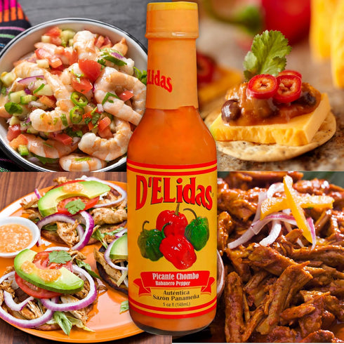 D'ELidas Habanero Hot Sauce, 5 Fl Oz, Pack of 3, Natural Habanero Pepper Hot Sauce