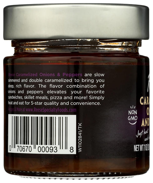 Reese Specialty Foods Caramelized Onions & Peppers - Gourmet Pantry Essential