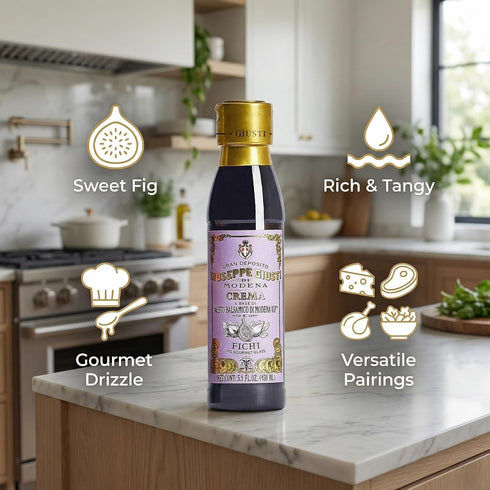 Generic 5.07 oz Pack 2 Fig Balsamic Vinegar Glaze Condiment Italian Gourmet Balsamic Reduction With Sweet Fig, Rich