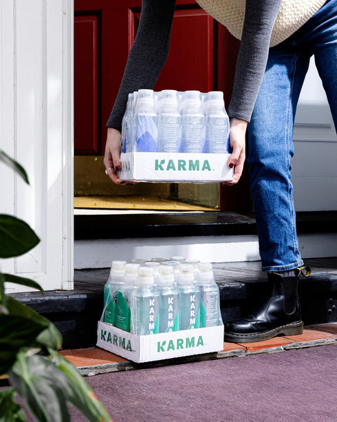 12 Pack, Immune Karma Probiotic Water - Strawberry Lemonade Drink - & Gut Health Support