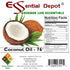 76F 7 lb Coconut Oil - - - No Scent/Odor - also called Coconut Butter - Food Grade - safety sealed PP container