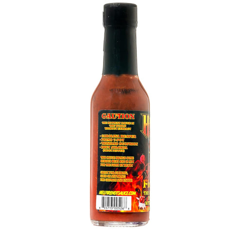 5 oz. Hellfire Hot Sauce Fiery Fool - Extreme Hot Sauce without Extract, Featured on Hot Ones TV Show