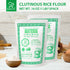 32 Soeos Glutinous Rice Flour Ounce (Basic), Rice Flour for Baking or Cooking, All Natural White Rice Flour, Vegan