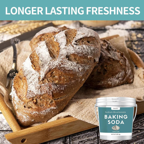6.5 lb 100% Baking Soda Powder Bulk, Premium Sodium Bicarbonate Powder, Pure, Used for Bread, Cookies and Other Baked