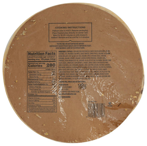 WHOLE FOODS MARKET KITCHENS 16in, 44.8 oz , Veggie Deluxe Deli Pizza