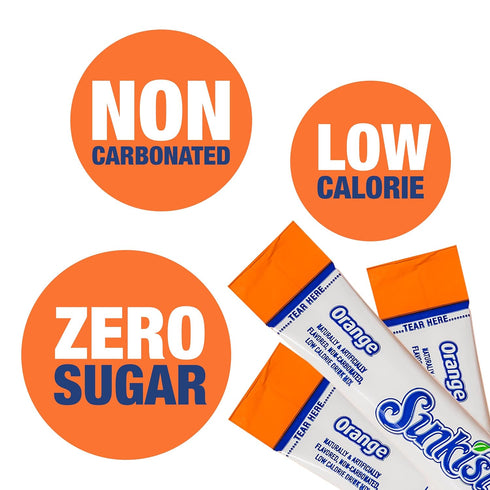 12 6 Packets 72 Sunkist Soda Orange Singles To Go Drink Mix, Boxes with Each - Total Servings