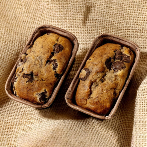 Sweetness Central 6 Pack Gourmet Banana Bread by , Baked Fresh for Each Order, Made with Belgian Chocolate Chips, The