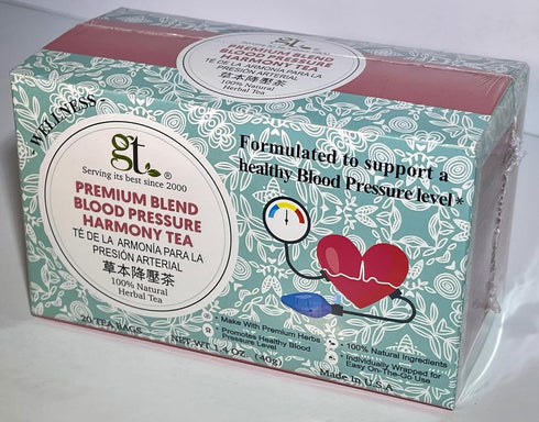 GT High Blood Pressure Tea Premium Blend, 1.4 Ounce Box (20 Tea Bags)