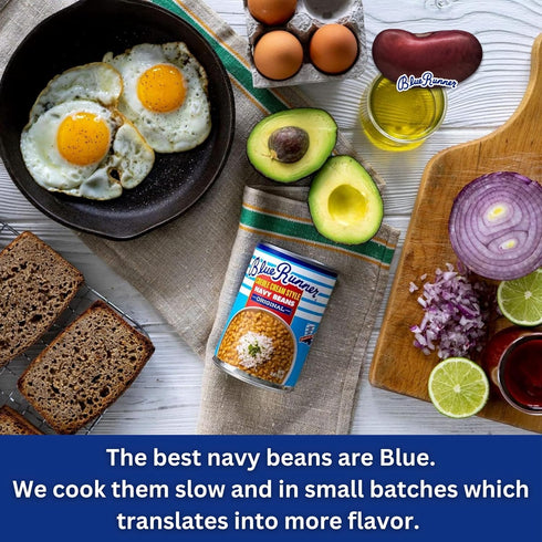 16 (Pack Blue Runner Creole Cream Style Red Beans and Nevy Beans Sampler, Ounce of Two Each) - Easy Heat and Serve