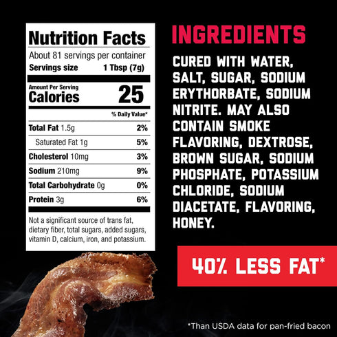 20 (Pack 2) Hormel Real Crumbled Bacon, Ounce