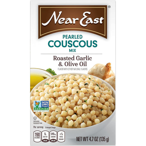 Near East Pearled Couscous with Roasted Garlic & Olive Oil, 4.7 Oz