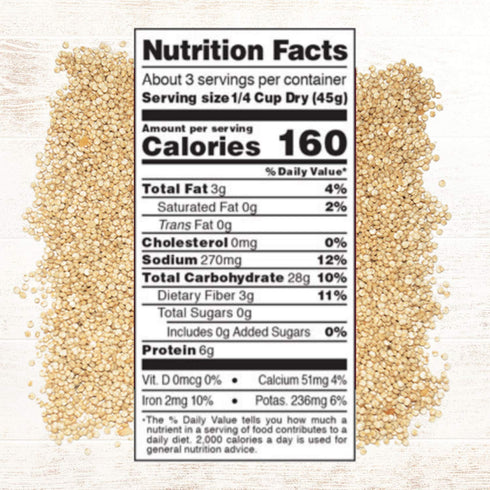 5.46 Pack 6 Roland Foods Roasted Garlic Seasoned Quinoa, Ounce Bag