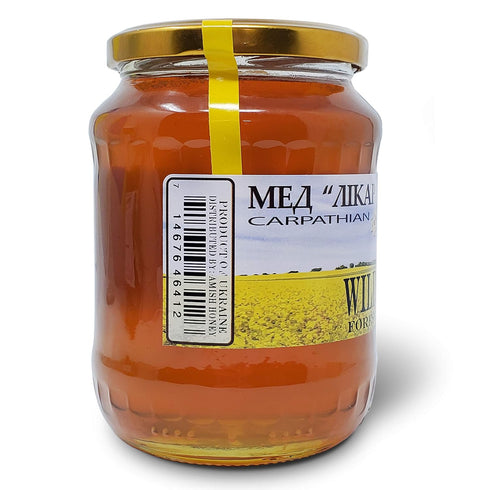 100% 908g Carpathian Raw Honey Wild Berry | Pure, Unfiltered, Unpasteurized, Ethically Sourced | Glass Jar