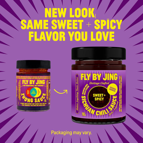 6oz (Pack 2) FLYBYJING Sweet + Spicy Sichuan Chili Sauce: Premium Sweet Chili Oil for Drizzling, Stir Fry & Marinades