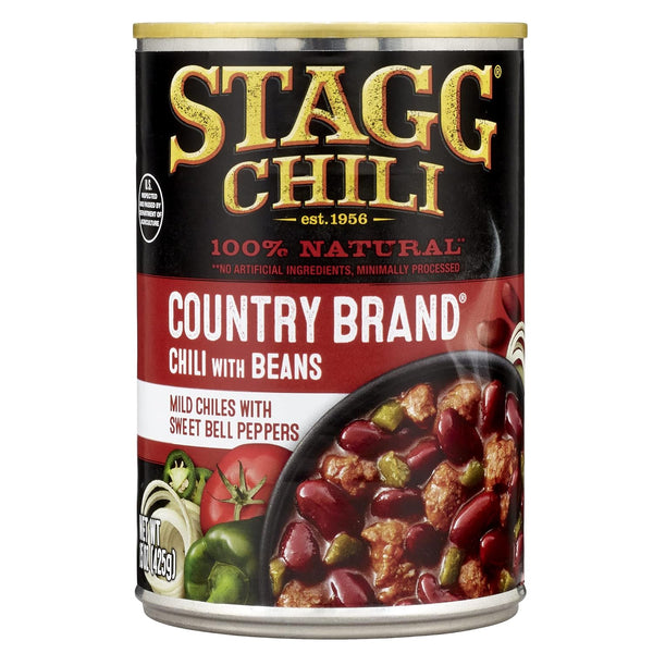 STAGG Country Brand Chili with Beans, 15 Ounce (Pack of 12)