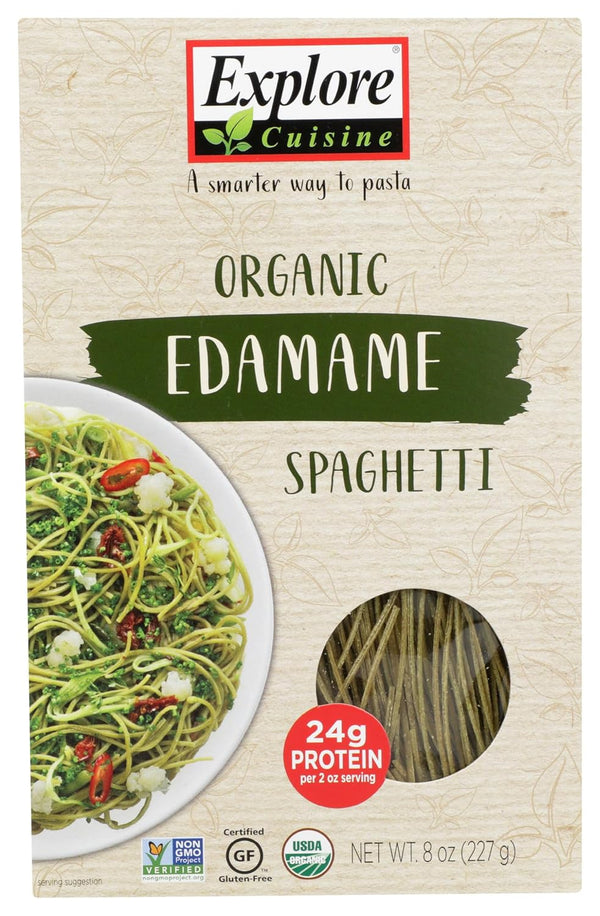 Explore Cuisine Organic Edamame Spaghetti - 8 oz - Easy-to-Make Pasta -