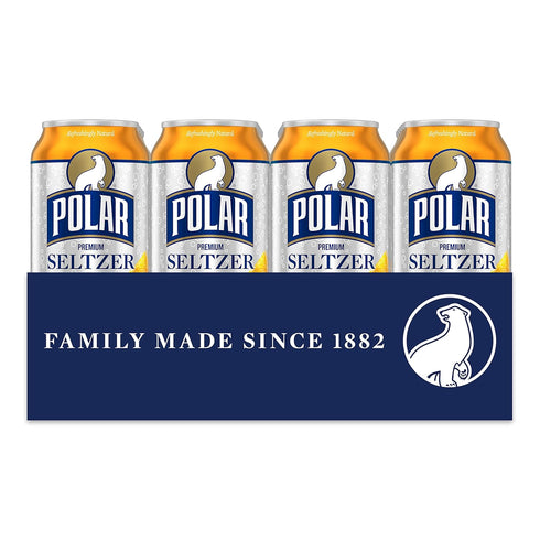 12 oz 24 pack Polar Seltzer Water Orange Vanilla, fl cans