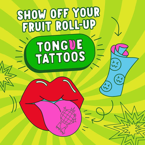 Fruit Roll-Ups Pack, 15 oz (30 Count) Sour Fruit Flavored Snacks, Blue Razzberry & Berry Punch Flavors, Variety