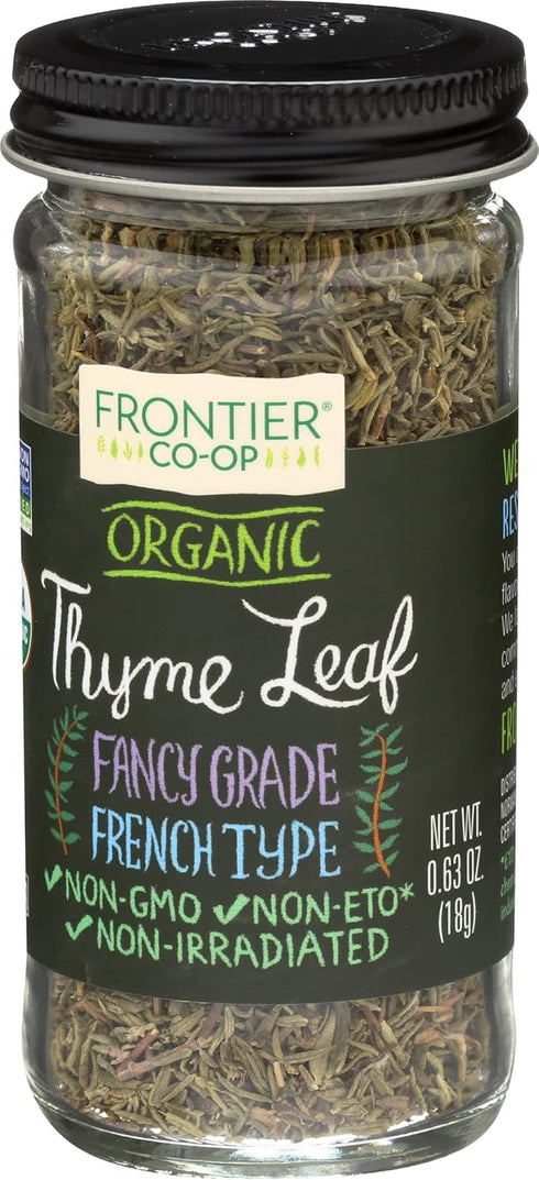 0.8 oz Frontier Herb Organic Whole Thyme Leaf