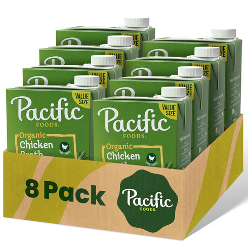 Pacific Foods Low Sodium Organic Free Range Chicken Broth, 48 oz Carton
