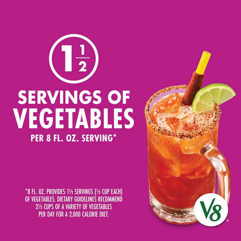 V8 8 oz (24 Pack) Michelada Non-Alcoholic Drink Mix, fl