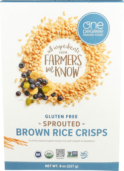 Sprouted Brown Rice Crisps Cereal 8 Ounces (Case of 6)