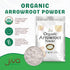 8 Jiva Organics Organic Arrowroot Flour (Powder) Ounce Bag - Raw, Non-GMO, Gluten Free