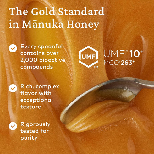 10+ 263+) Immune 500g (17.6 oz) Comvita Manuka Honey UMF (MGO - Raw Manuka Honey New Zealand, Pure & Unpasteurized