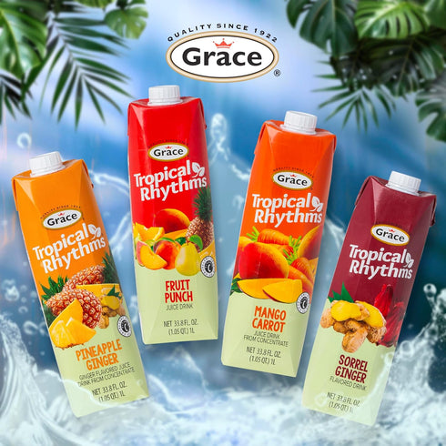 1 (33.8oz) (3 Pack)) Grace Tropical Rhythms Mango Carrot Juice Liter (Mango Carrot
