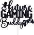 Ferburitar Future Gaming Buddy Cake Topper, Video Games Newborn Baby Announcement Sign for Boy and Girl, Baby