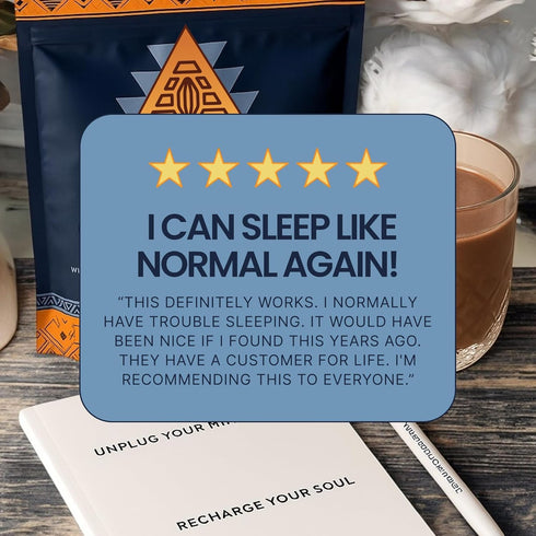 300g (30 KORACAO Sleep Elixir Cacao Blend Ceremonial-Grade Cocoa Drink with Magnesium, L-Theanine, Reishi, Melatonin