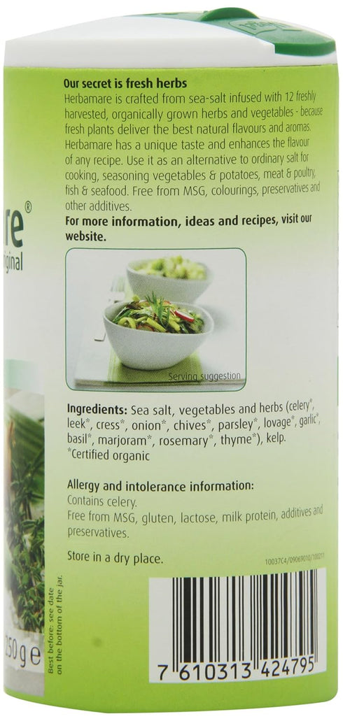 250 (Pack 3) Bioforce Herbamare Herb Salt g