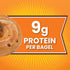 THOMAS' 6 count, (3.0 oz 9g 18 oz Cinnamon Swirl Bagels, each), Protein, Kosher Cinnamon Bagels, Bag