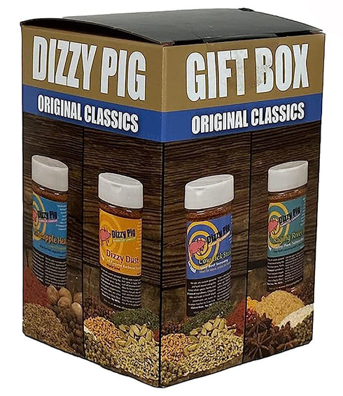 Dizzy Pig Original Classics Seasonings Gift Box | Dizzy Dust All-Purpose BBQ