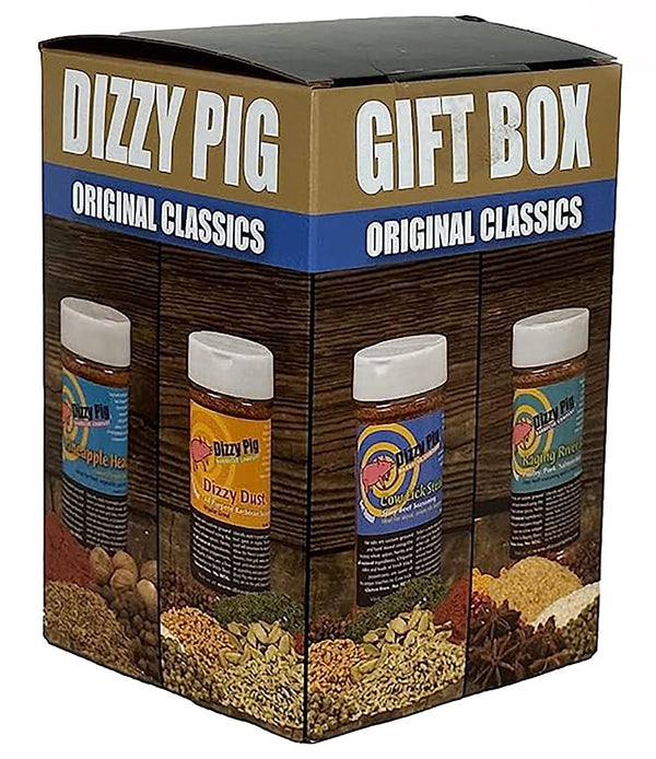 Dizzy Pig Original Classics Seasonings Gift Box | Dizzy Dust All-Purpose BBQ