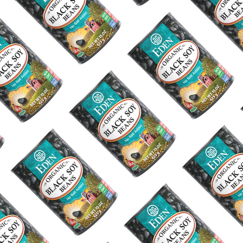 15 oz (6-Pack), Eden Organic Black Soybeans, Can Complete Protein, No Salt, Non-GMO, Gluten Free, Vegan, Kosher, U.S.